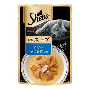 シーバ アミューズ お魚の贅沢スープ まぐろ かつお節添え 40g 12袋入り キャットフード