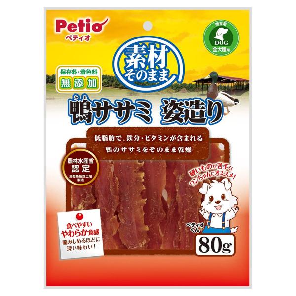 ペティオ　素材そのまま　鴨ササミ　姿造り　８０ｇ