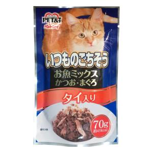 いつものごちそう　お魚ミックス　かつお・まぐろ・タイ入り　７０ｇ