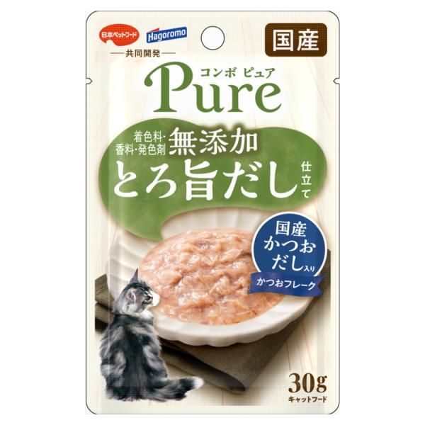 コンボ　ピュア　キャット　パウチ　かつお・国産かつおだし入り　３０ｇ　キャットフード　ウェットフード