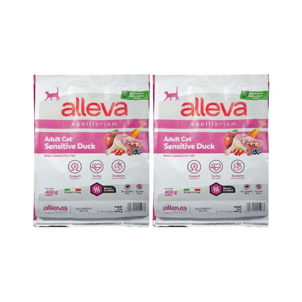 アレバ　エクイリブリアム　センシティブ　ダック　成猫用　４００ｇ×２