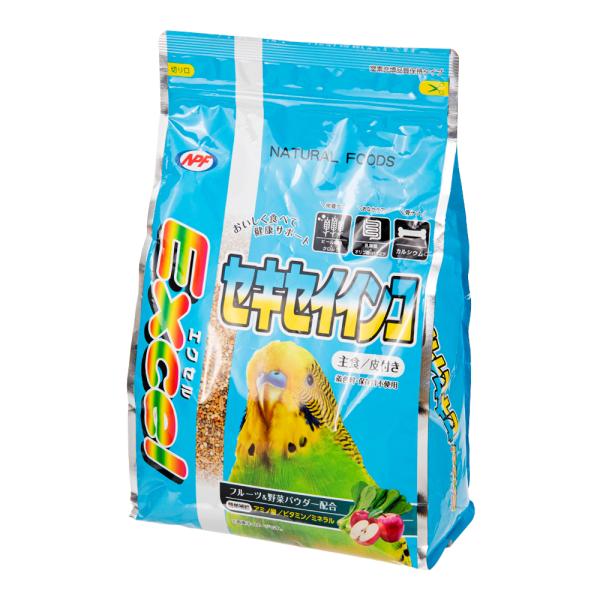 ＮＰＦ　エクセル　セキセイインコ　皮付き　１．３ｋｇ　鳥　フード　餌　えさ