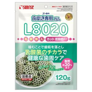 ゴン太の歯磨き専用ガム　Ｌ８０２０乳酸菌入り　カット　クロロフィル入り　低脂肪 　１２０ｇ