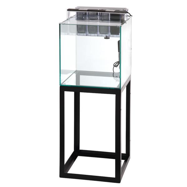 水槽セット　ＧＥＸ　グラステリア　３００キューブ　水槽台（ブラック）＋外掛けフィルター＋照明セット　...