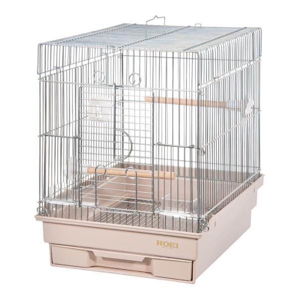 鳥かご　ＨＯＥＩ　２１手のりＧ　オートミール　（２９×３６．５×３９ｃｍ）　セキセイ　小型インコ　フ...