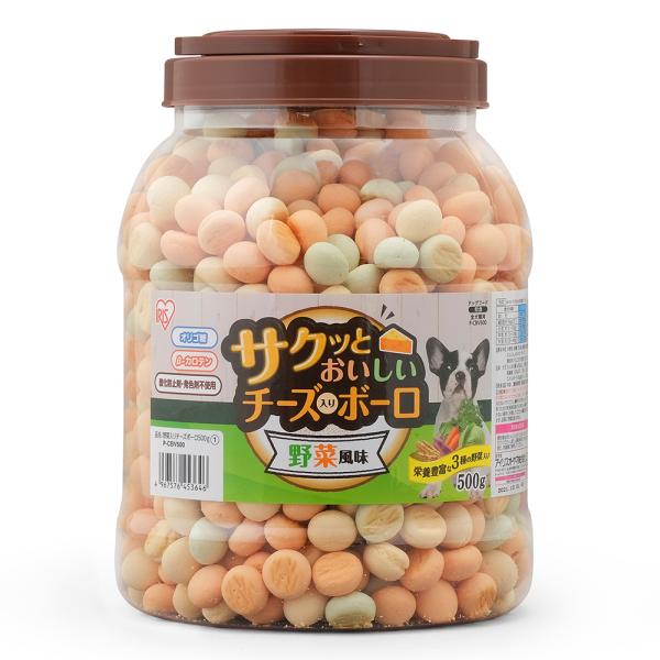 アイリスオーヤマ　サクッとおいしいチーズ入りボーロ　野菜風味　５００ｇ　Ｐ−ＣＢＶ５００　ドッグフー...