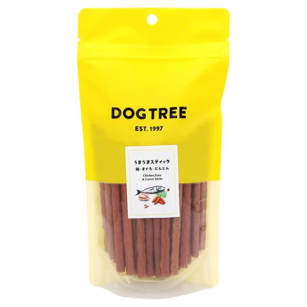 犬　おやつ　ドッグツリー　うまうまスティック鶏・まぐろ・にんじん　１７０ｇ