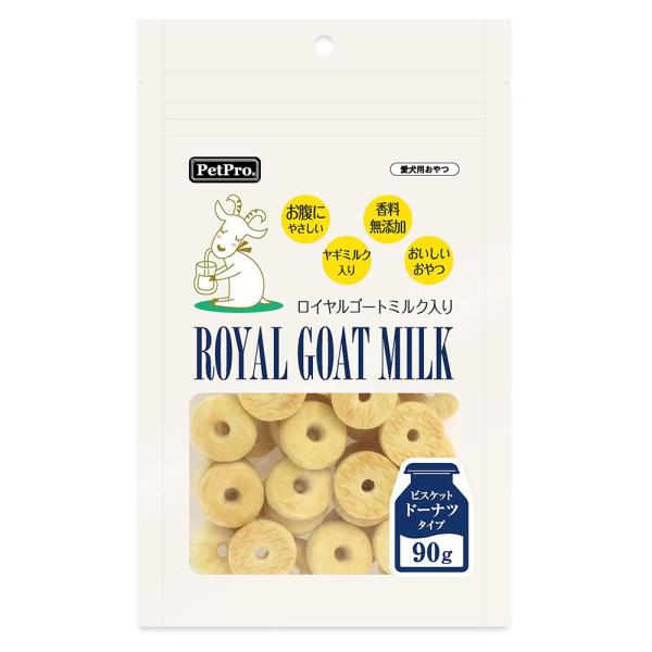 ペットプロ　ロイヤルゴートミルク入りビスケット　ドーナツタイプ　９０ｇ