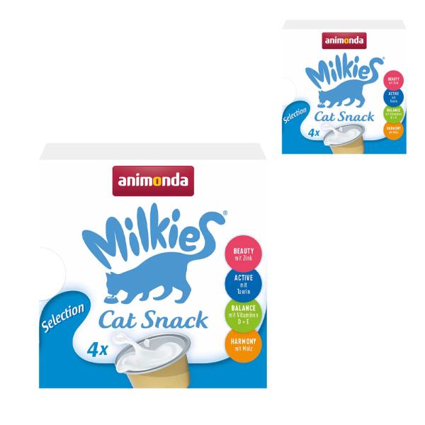 【１個おまけ付き】　アニモンダ　猫用　ミルキース　ミルクポーション　セレクション　１５ｇ×４カップ