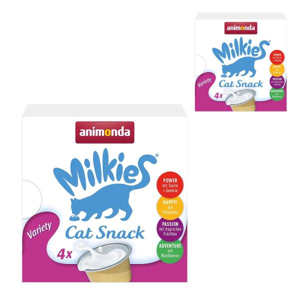 【１個おまけ付き】　アニモンダ　猫用　ミルキース　ミルクポーション　バラエティ　１５ｇ×４カップ