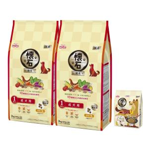 懐石　１歳からの健美・彩膳セット　健美　２ｋｇ×２袋　＋　彩膳　牛肉とチーズ味　２００ｇ（５０ｇ×４袋）　犬　トッピング　半生
