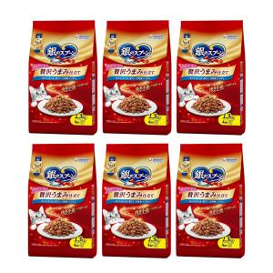 銀のスプーン　贅沢うまみ仕立て　まぐろ・かつお・煮干し・白身魚・しらす味　１．３ｋｇ（３２５ｇ×４）×６　ユニチャーム｜チャーム charm ヤフー店