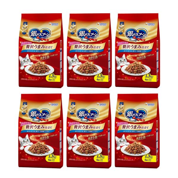 銀のスプーン　贅沢うまみ仕立て　まぐろ・かつお・煮干し・白身魚・しらす味　１．３ｋｇ（３２５ｇ×４）...