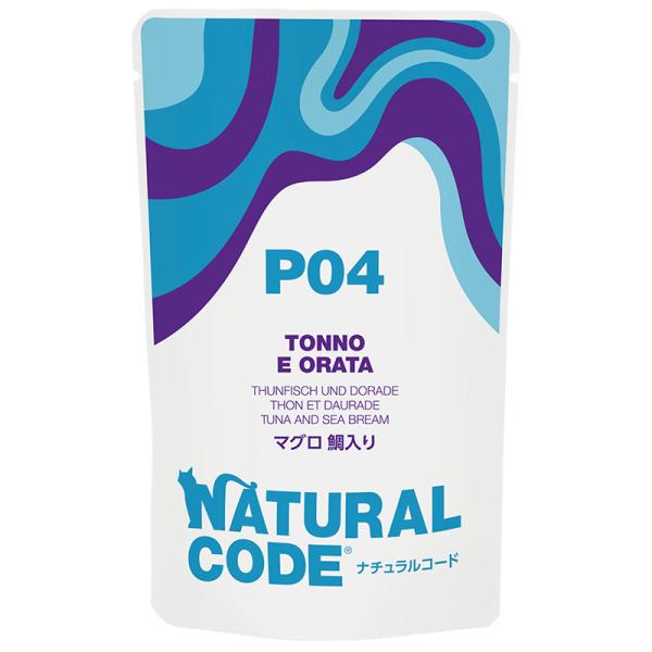 猫パウチ　ＮＣＰ４　マグロ　鯛入りパウチタイプ　７０ｇ　ナチュラルコード　プレミアム