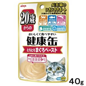 アイシア　健康缶パウチ　２０歳からのとろとろまぐろペースト　４０ｇ｜chanet