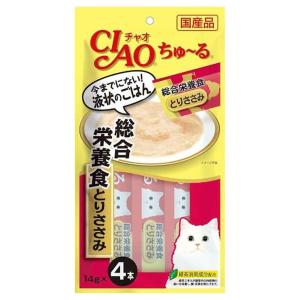 いなば　ちゅ〜る　総合栄養食　とりささみ　１４ｇ×４本　ちゅーる　チュール　猫｜chanet