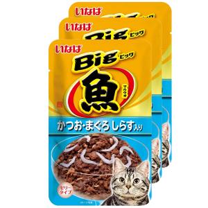 いなば　Ｂｉｇ　マルウオ　かつお・まぐろ　しらす入り　８０ｇ×３袋