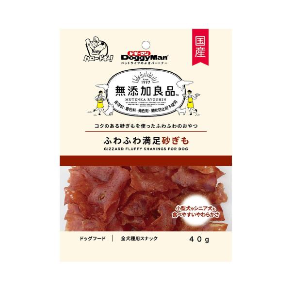 ドギーマン　無添加良品　ふわふわ満足砂ぎも　４０ｇ