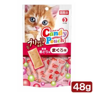 キャネット キャンディーパウチ プリッと仕立て 国産若どり＆まぐろ味 48g 猫 おやつ