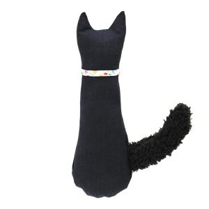 けって遊べる猫のぬいぐるみ　黒しっぽ　猫用おもちゃ　ハンドメイド｜chanet
