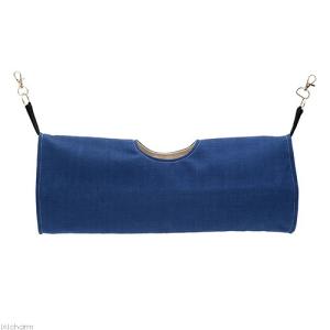 小動物のしっかりトンネルハンモック 帆布＆デニム ハンドメイド お揃い