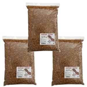 フトアゴのくるみリター　９Ｌ（３Ｌ×３）　天然　消臭　敷材　床材　トイレ砂