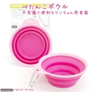 Ｐｏｐｗａｒｅ　ぺたんこボウル　Ｌ　ピンク