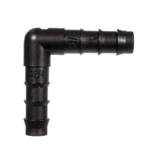 同径 L型ホースコネクター 黒 ホース 直径9/...の商品画像