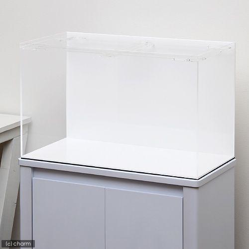 メーカー直送（受注生産）水槽　アクリル水槽　アクリルクリアタンク　底面・背面板白（６０×３０×３６ｃ...