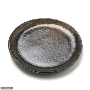益子焼　苔受皿　浅中　炭化　丸　ミニミニ盆栽鉢　苔玉　盆栽