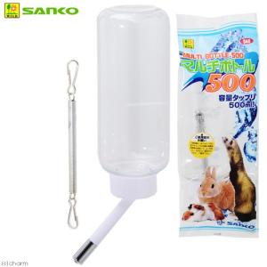 マルカン うさぎのウォーターボトル 水もれピタッ！ 500ml 小動物