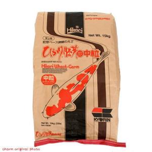 鯉の餌　キョーリン　ひかり胚芽　中粒（浮上性）１５ｋｇ　錦鯉　餌　飼料　お一人様１点限り