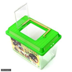 プラケース 飼育容器 小 緑(225×150×...の詳細画像1