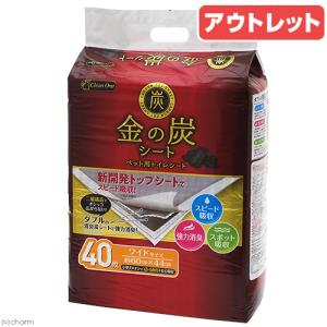 アウトレット品　シーズイシハラ　クリーンワン　金の炭シート　ワイド　４０枚　訳あり｜chanet