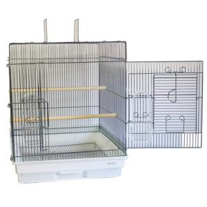 鳥かご HOEI 465インコ手のりG ホワイ...の詳細画像1