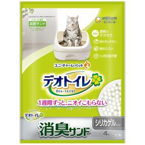 デオトイレ 砂 消臭サンド お徳用4L 猫砂 シリカゲル