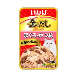 金のだし　レトルトパウチ　まぐろ・かつお　６０ｇ×４８袋　キャットフード　金のだし