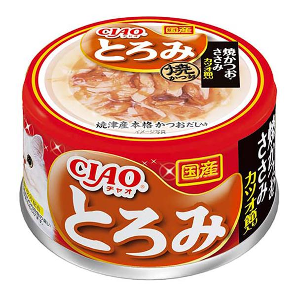 いなば　ＣＩＡＯ　チャオ　とろみ　焼かつお　ささみ　カツオ節入り　８０ｇ×２４缶