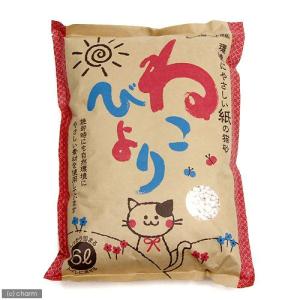《終売》猫砂　ボンビ　紙の猫砂　ねこびより　６Ｌ　猫砂　紙　固まる　流せる　燃やせる