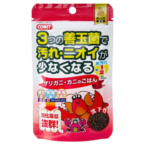 コメット　ザリガニ・カニのごはん　納豆菌　沈下性　４０ｇ＋１０ｇ　飼育　餌