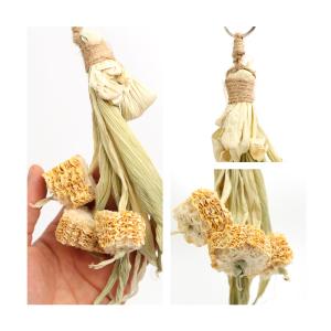 コーンブーケ 天然素材鳥用おもちゃ ハンドメイ...の詳細画像1