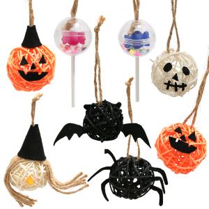 ハロウィンオーナメント　８個セット　ハンドメイド　飾り付け