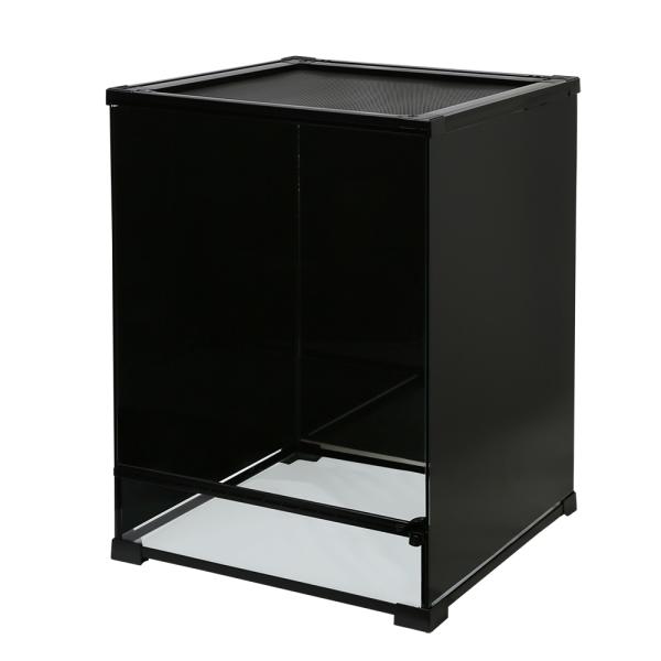 爬虫類ケージ　テラスペース　４５×４５×６０ｃｍ　バックスクリーン３面貼付済み　爬虫類　両生類　飼育...