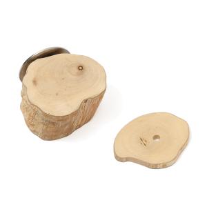 天然素材　輪切りステップ　＆　固定式かじり木　コーヒーの木　Мサイズ　１個入り（木製ワッシャー付き）かじっても安心　レイアウト