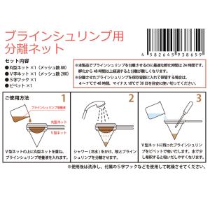 ブラインシュリンプ用 分離ネット 2種セット 濾し器の詳細画像3