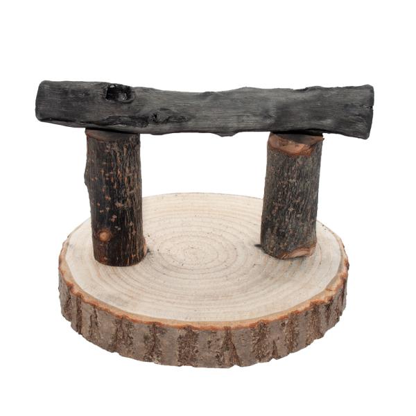 小鳥の爪とぎ用　備長炭のとまり木　置き型　小