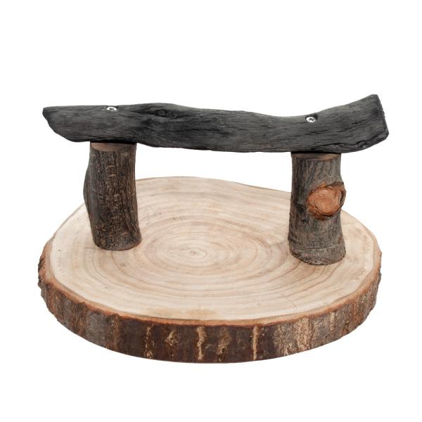 小鳥の爪とぎ用　備長炭のとまり木　置き型　中