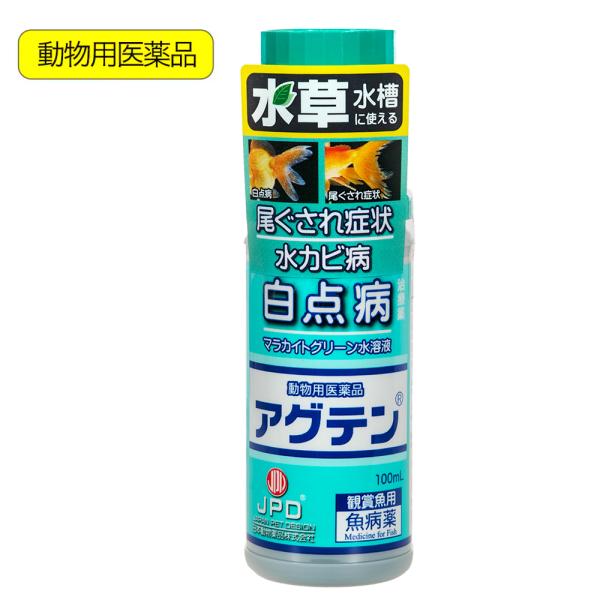 動物用医薬品　観賞魚用魚病薬　ニチドウ　アグテン　１００ｍＬ　薬効２〜３日間　水草可　白点病　尾ぐさ...