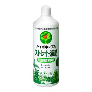 ハイポネックス　ストレート液肥　観葉植物用　６００ｍｌ