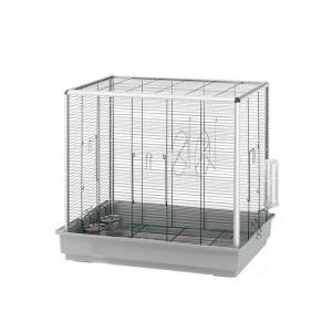 アウトレット品　ファープラスト　スコイアットリー　ＫＤ（シルバー）（８０×５０×７６．５ｃｍ）ケージ　訳あり　１８０サイズ